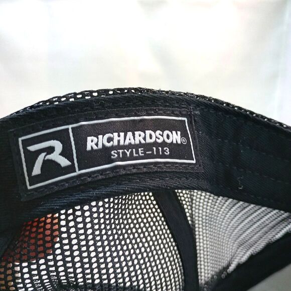 Apollo Press Club Trucker Snapback Cap Black and Yellow 6 Panel - Picture 5 of 5